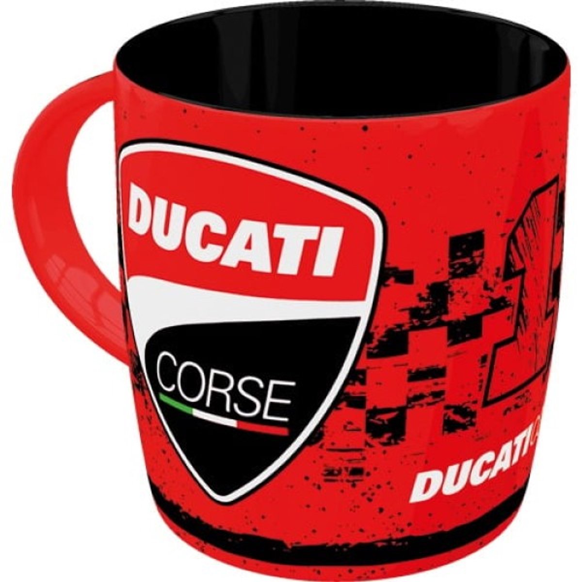 Nostalgic Art Mok 330ml Ducati Corse Logo Racing - 9.3x11.7 cm
