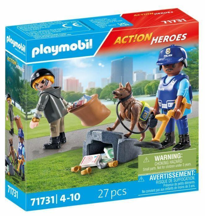 Playmobil Action Heroes 71731 Politiehond met boef
