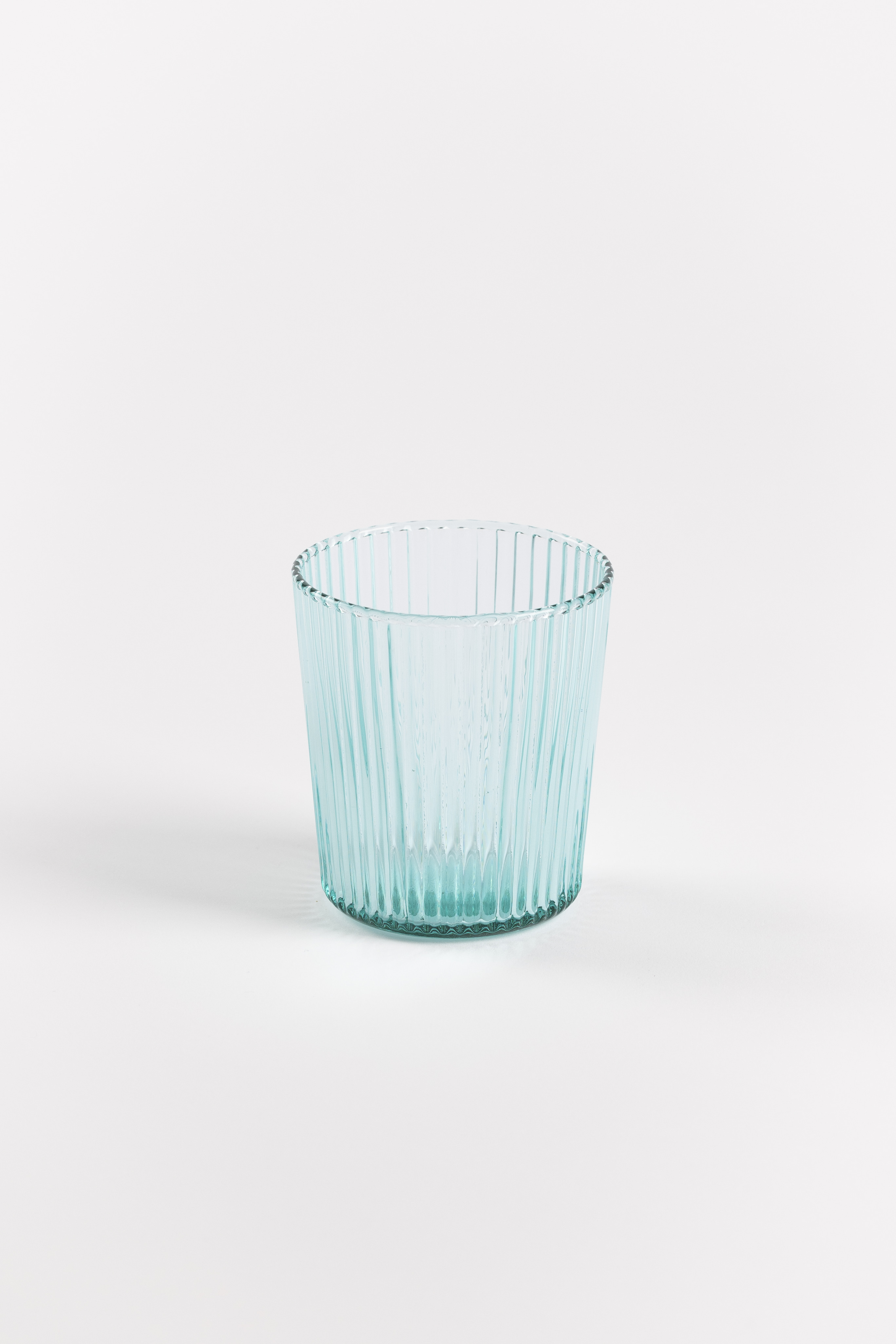 Paveau Ribbed Glas Lucky Blue 180ml - 7.5x8.3 cm