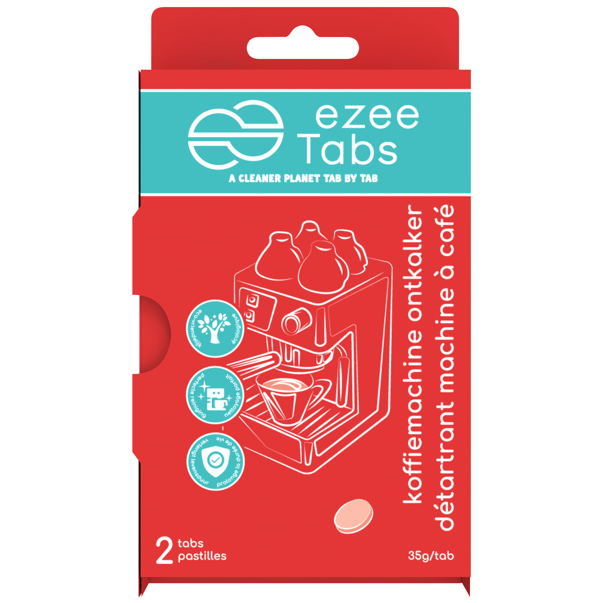 Ezee Tabs Ontkalker Koffiemachine 6 g - 6 stuks