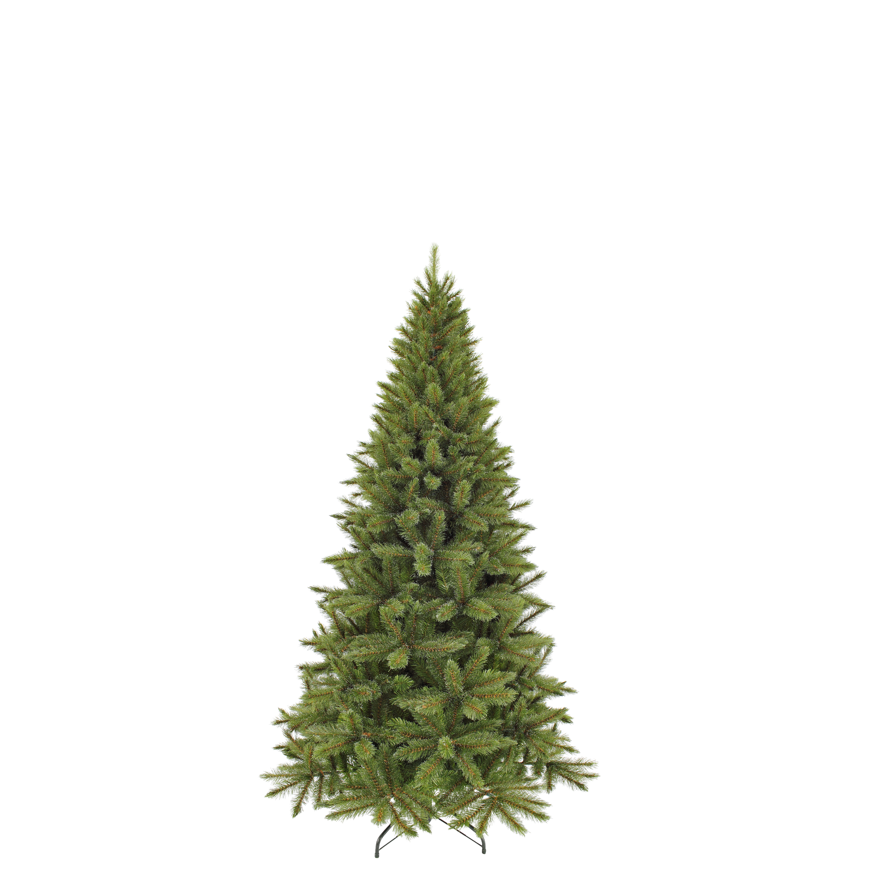 Kerstboom Forest Slim Green Frosted 155x86 cm - 424 Tips - PE/PVC