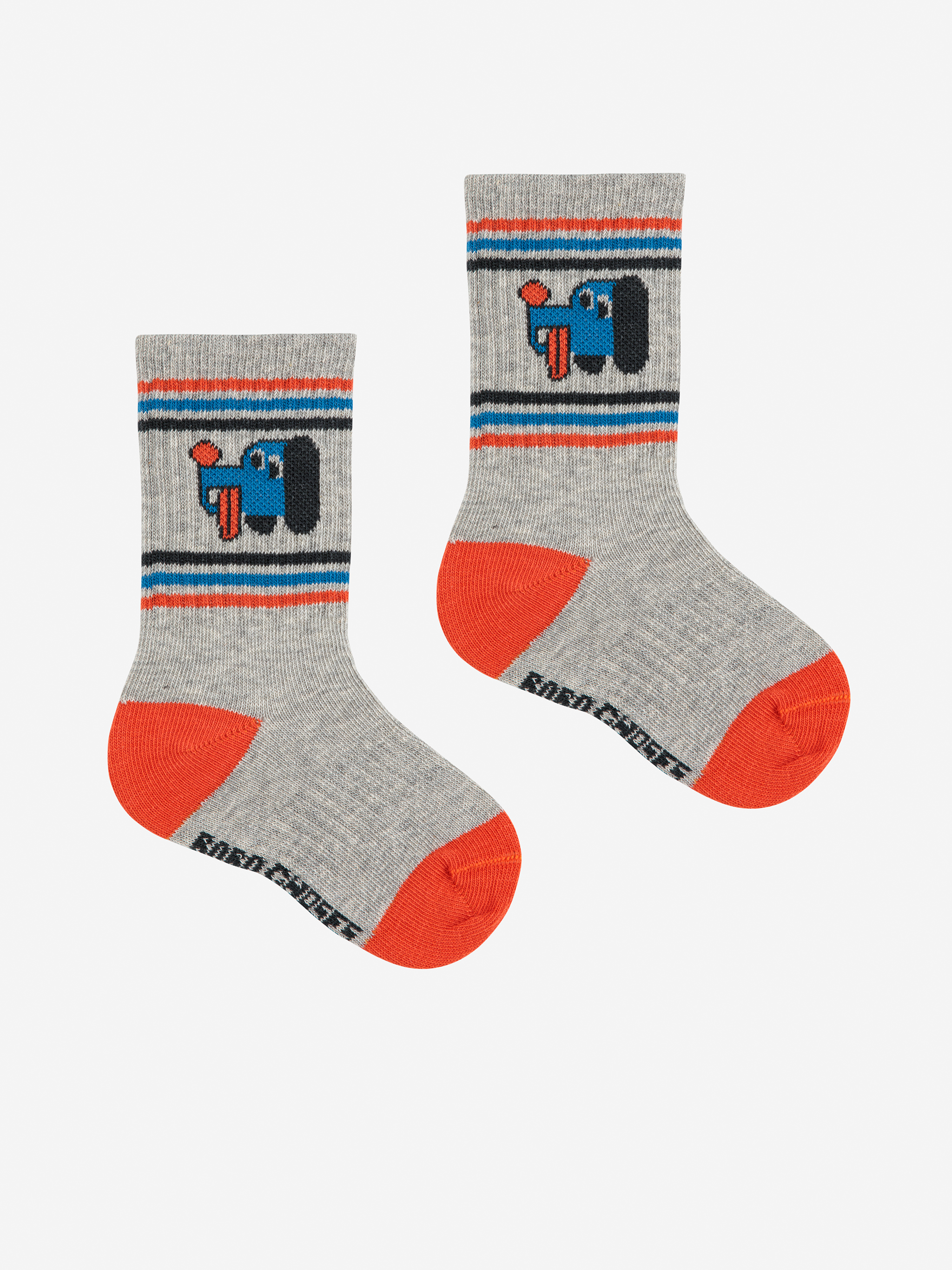 Bobo Choses Sokken Doggy Mate Light Heather Grey