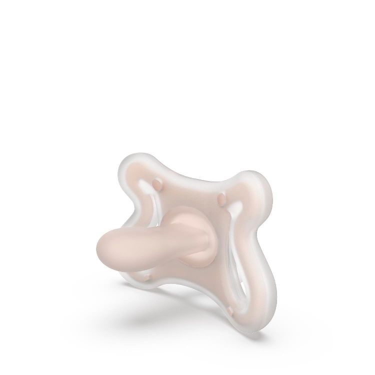 Suavinex Fopspeen Zero Zero Silicone Symmetrisch -0-6 maand - Light Natural