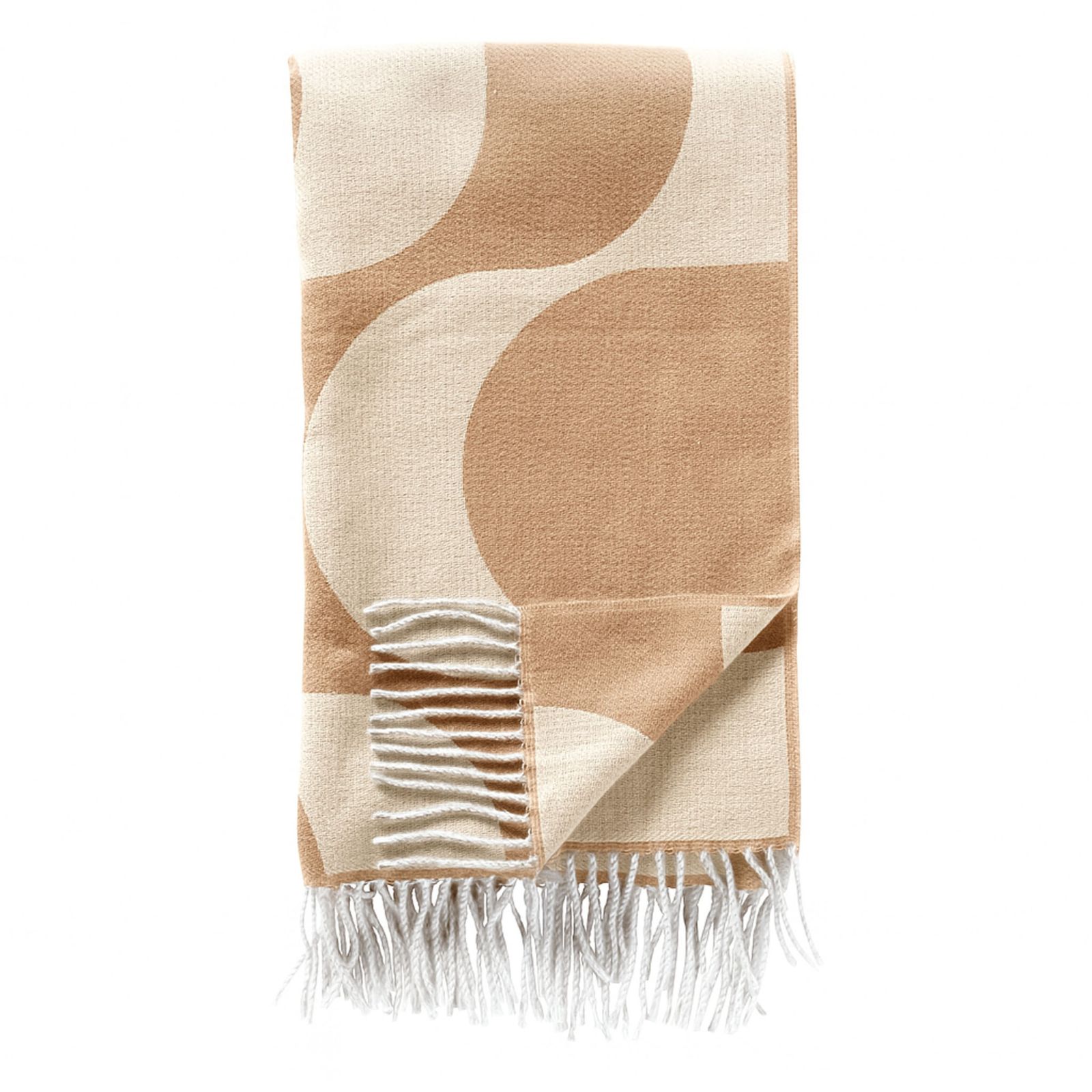 Dutch Decor Plaid Swirl 140x180 cm Irish Cream