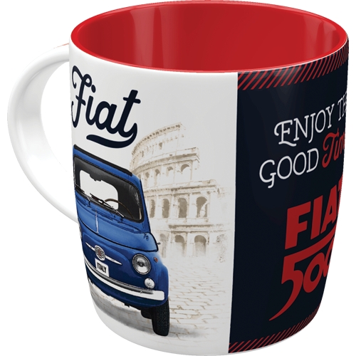 Nostalgic Art Mok Fiat Good Things Are Ahead Of You 330ml