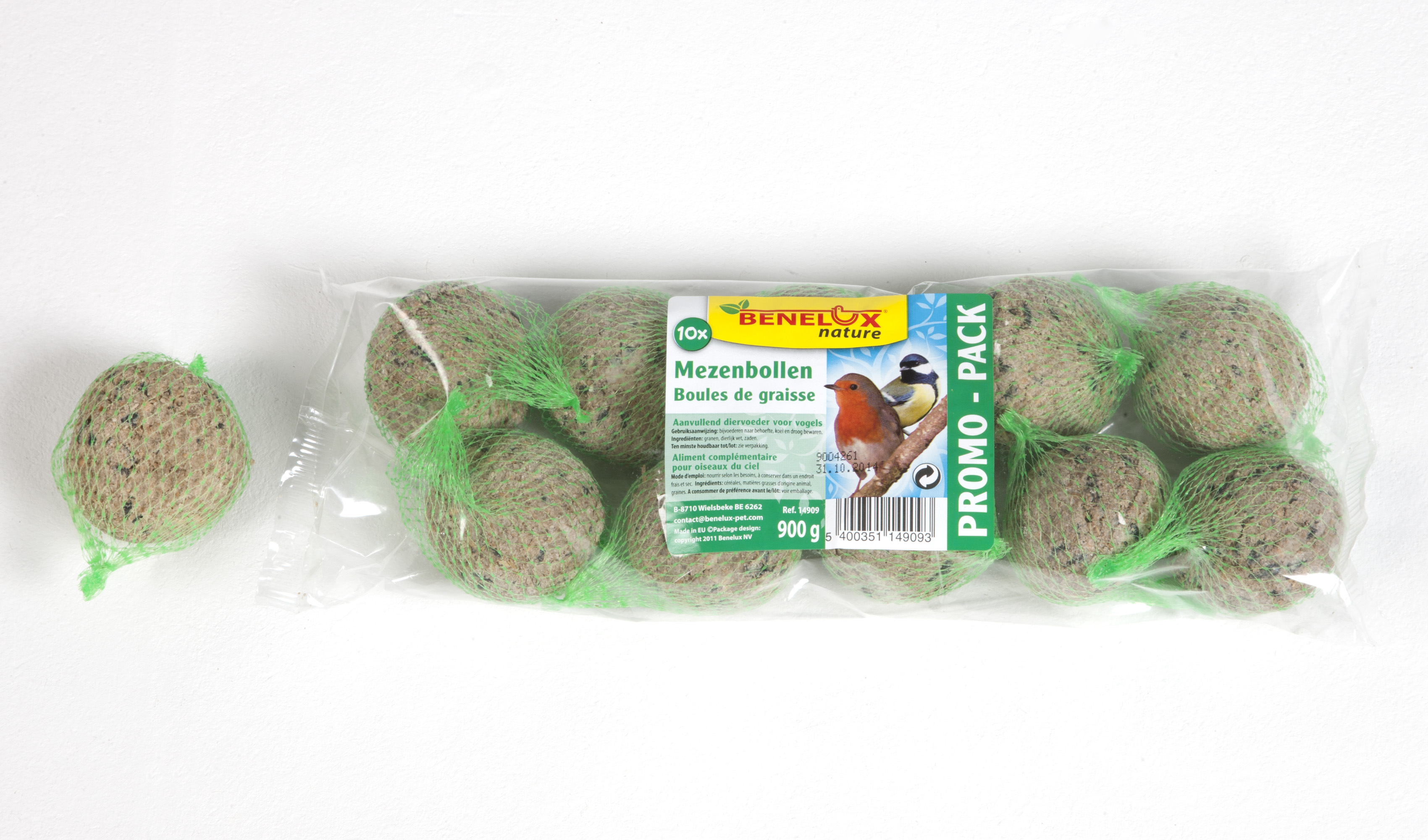 Benelux Mezenbollen per 10 stuks voor Vrije Natuurvogels (1.4.900)