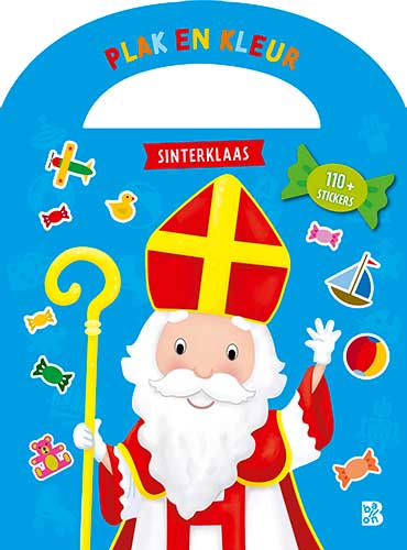 Kleurboek Plakken en kleuren Sinterklaas +2j