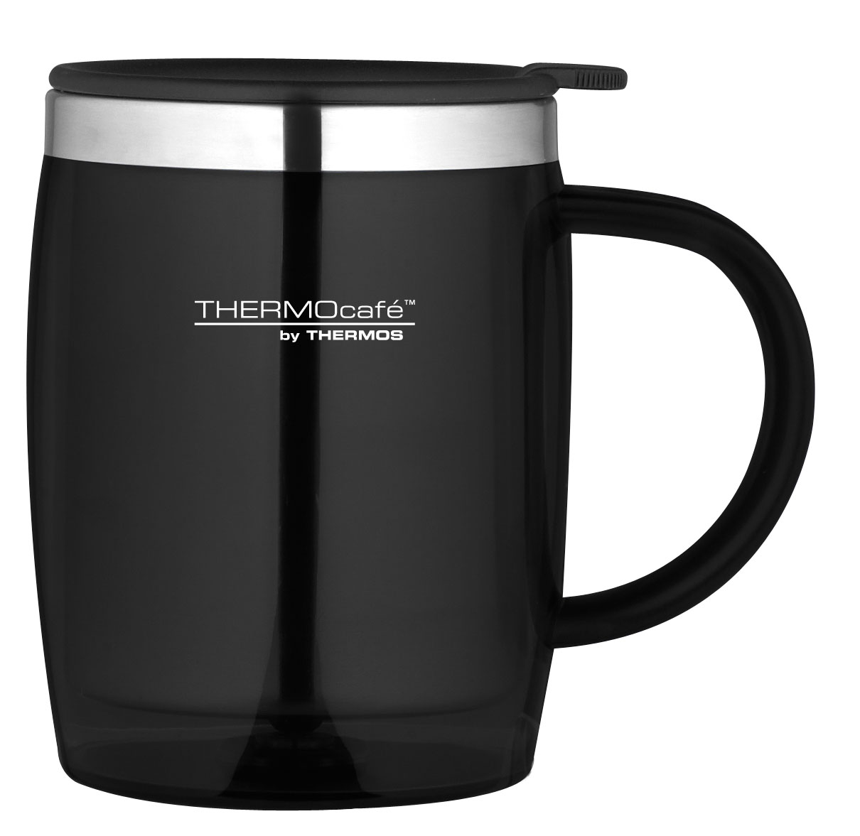 Thermos Isoleerbeker Desk Mug Zwart 450ml - 9x12 cm