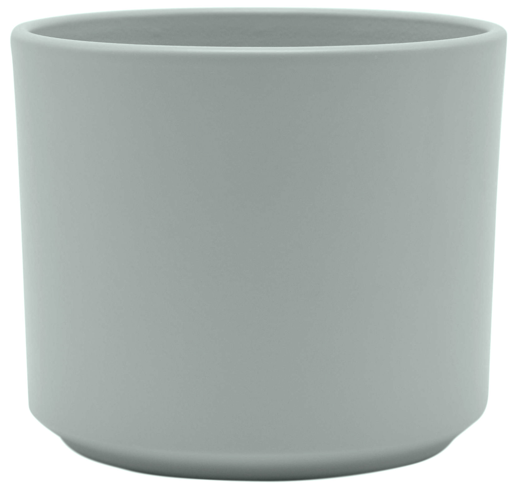 Bloempot Aardewerk Gulia Mat Grijs d 14.5 X h 12 cm