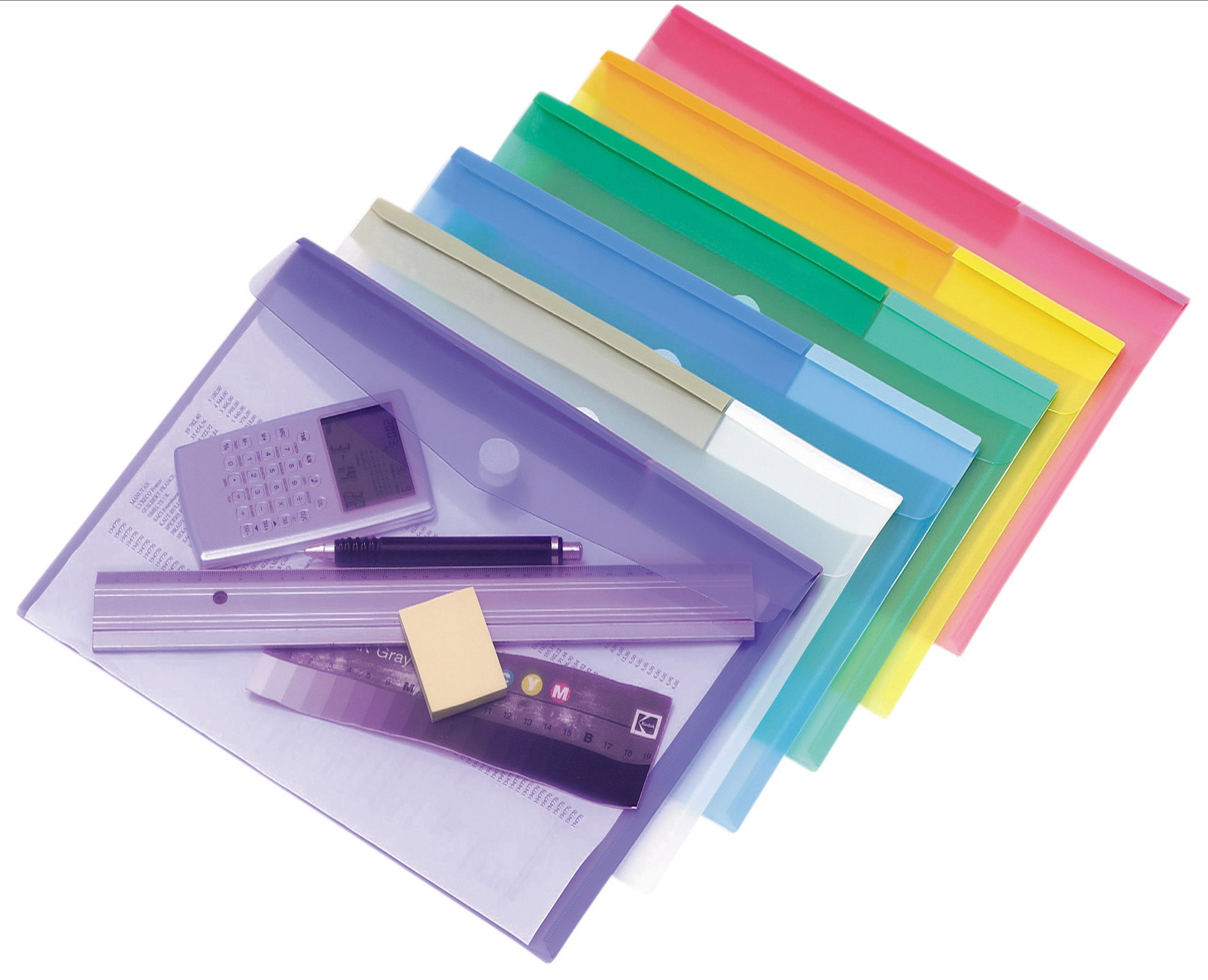 Tarifold Enveloptas A4 met Velcro assorti - Prijs per Stuk