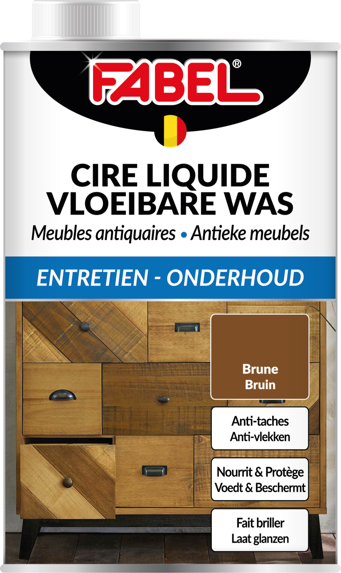 Fabel Vloeibare Antiekwas Hout en Meubels Bruin 500 ml - Onderhoud
