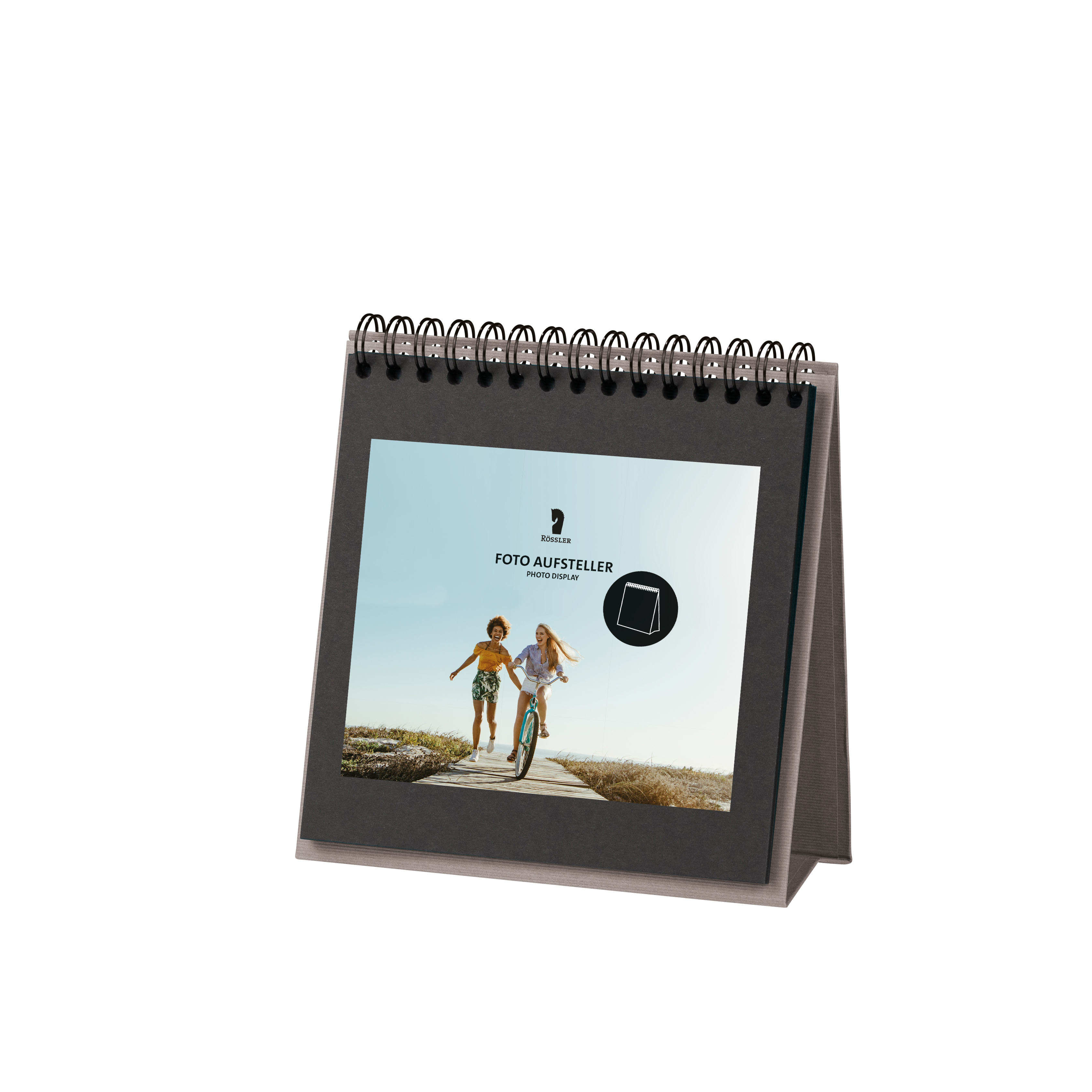 Rossler Fotoalbum Display 13 vel Taupe Spiraal 19x19 cm