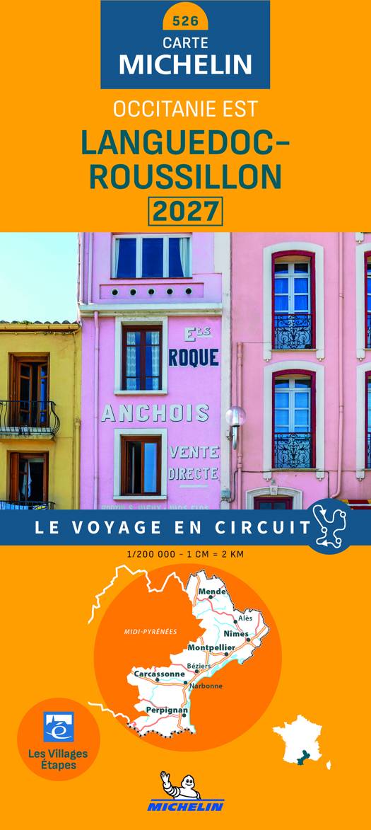 Michelin Kaart Regionaal Languedoc-Roussillon 2027