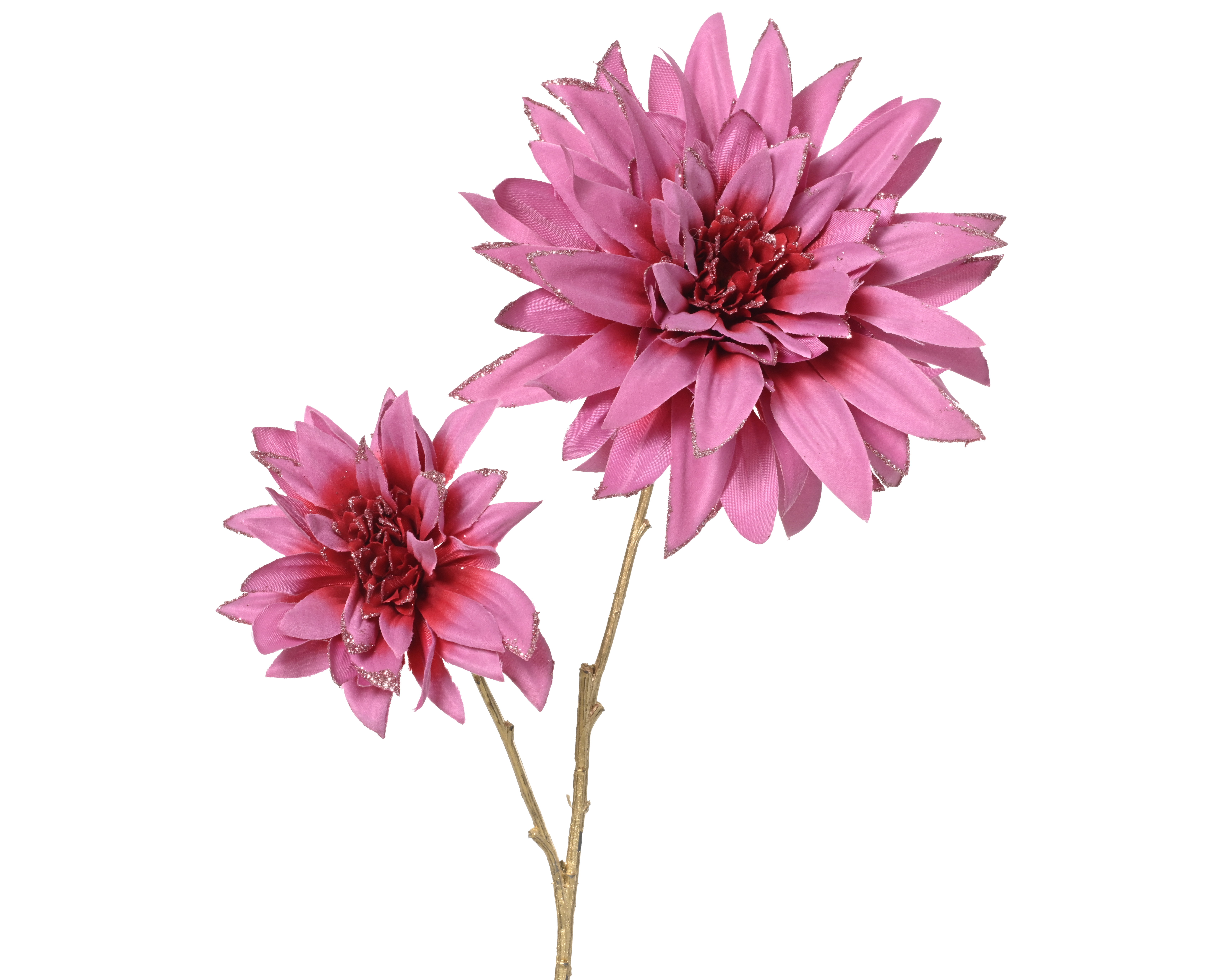 Bloementak Dahlia Roze Glitter 22x16x75 cm