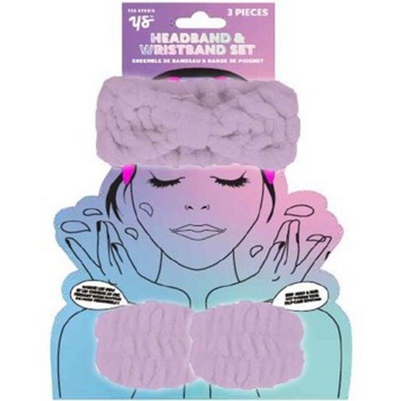 Yes Studio Pols-& Haarband Set Paars 3-delig