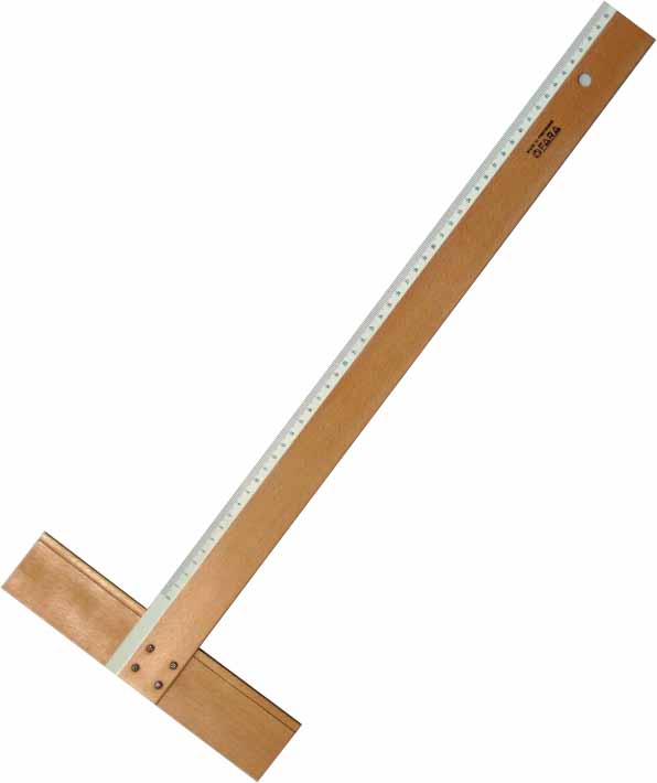Fara T-Squares Lat 100cm Hout Fixed Head T Lat