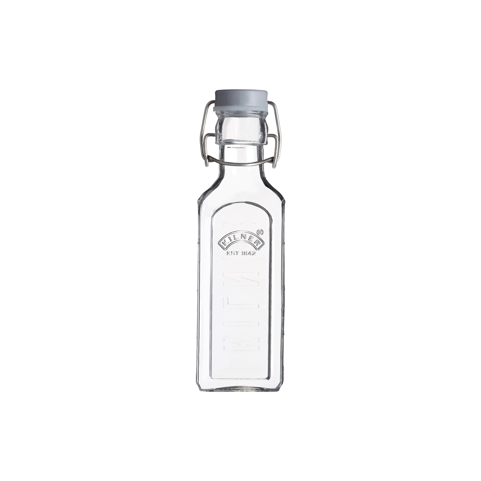 Kilner Fles 300ml met Grijze Beugelsluiting - Glas - 6x6x20 cm