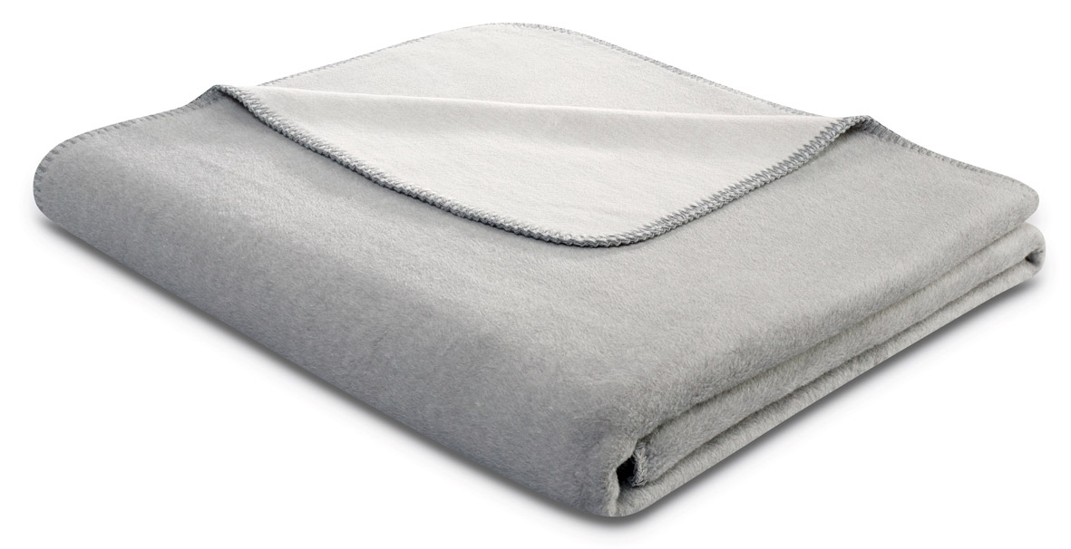 Biederlack Plaid Duo Cotton Double Face 150x200 cm Grafiet-Grijs