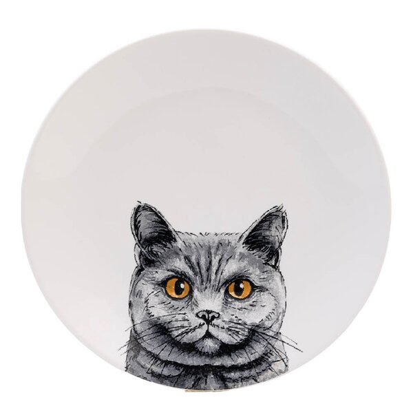 Sögne Plat Bord Moments of Calm 21cm Kat - Porselein
