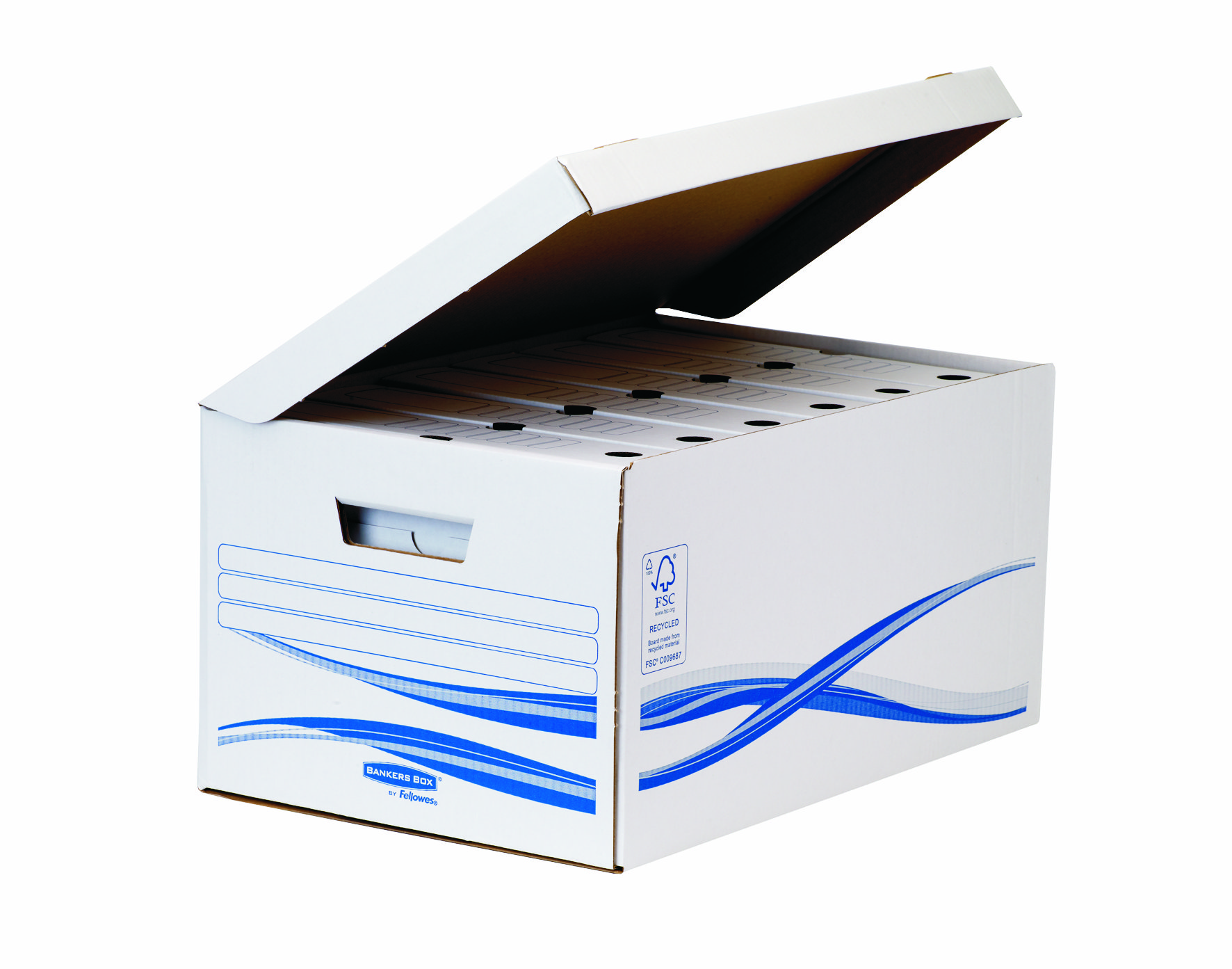 Bankers Box Opbergdoos Basic Maxi A4+ met 6x Archiefdoos 8 cm - 35x26x53 cm