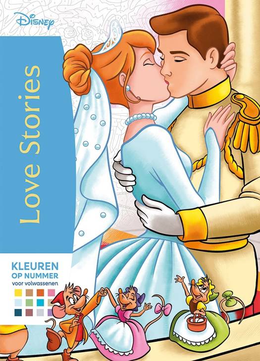 Kleuren op Nummer voor Volwassenen - Disney Love Stories