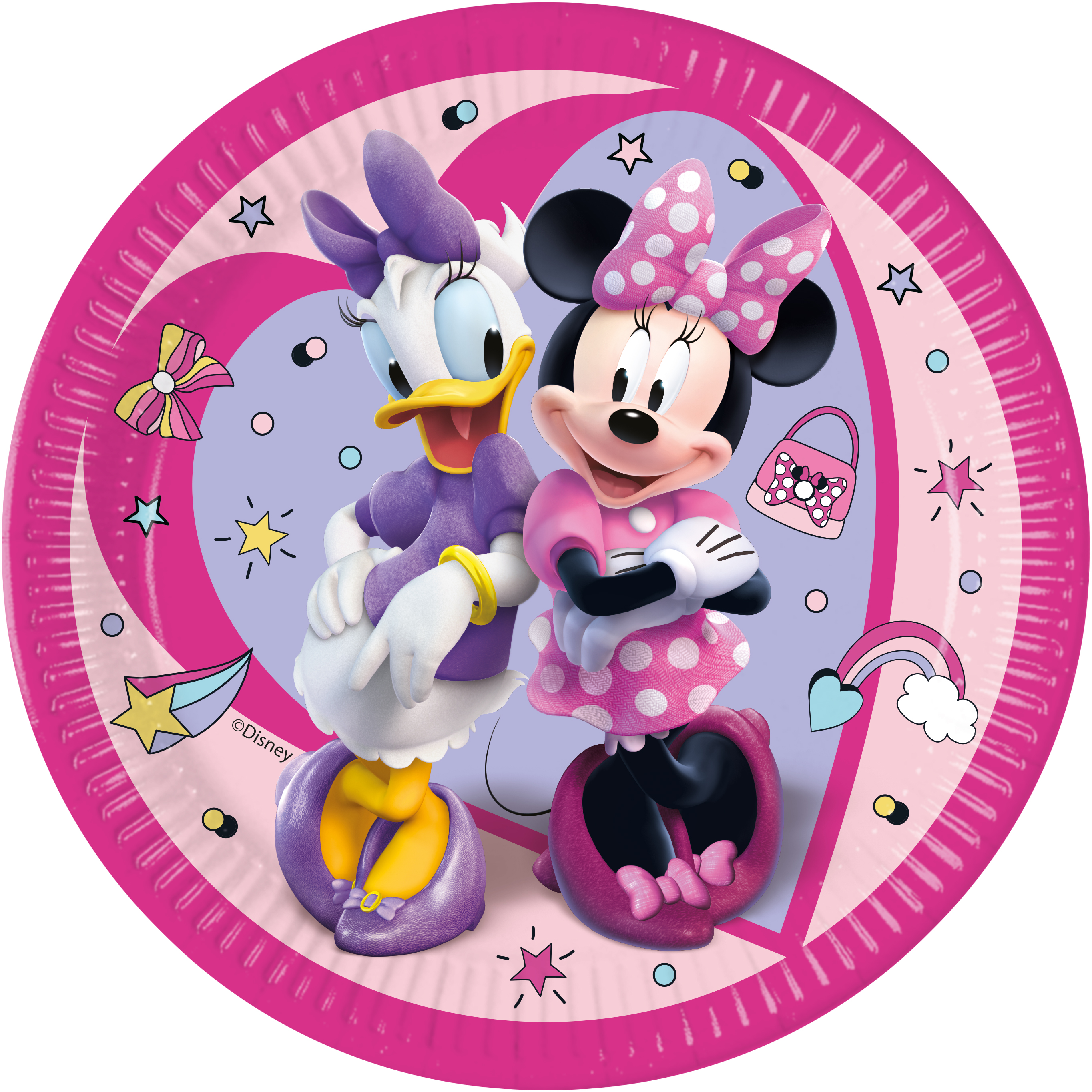 Minnie Mouse Bord 23 cm 8 stuks