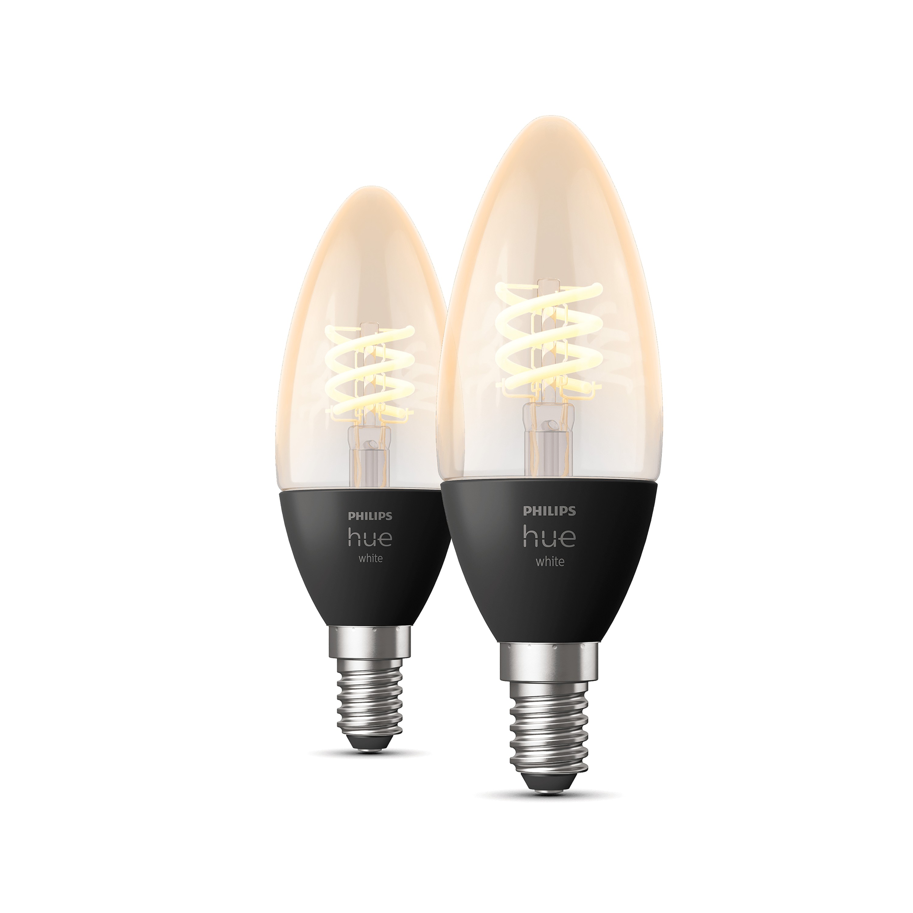 Philips Hue LED Kaarslamp Filament E14 4.5W White Bluetooth - 2 stuks