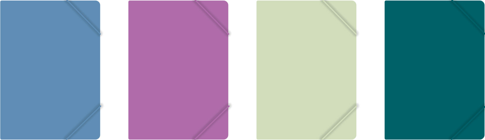 Elastomap A4 Tropical Teal PP assorti - prijs per stuk