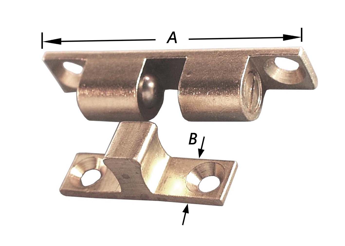 Pacostar Kogesnapsluiting Messing 60 mm