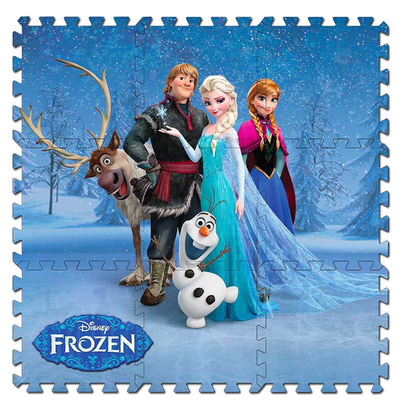 Frozen Vloerpuzzel uit Foam, 9-delig 31x31 cm (per stuk)