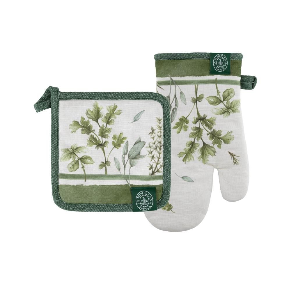 La Porcellana Bianca Ovenwant & Pannenlap Set Coltivia