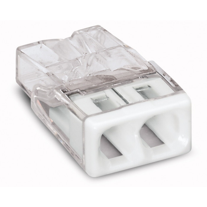 Wago Steekklem 2 x 0,5-2,5mm Wit Zakje van 10 stuks