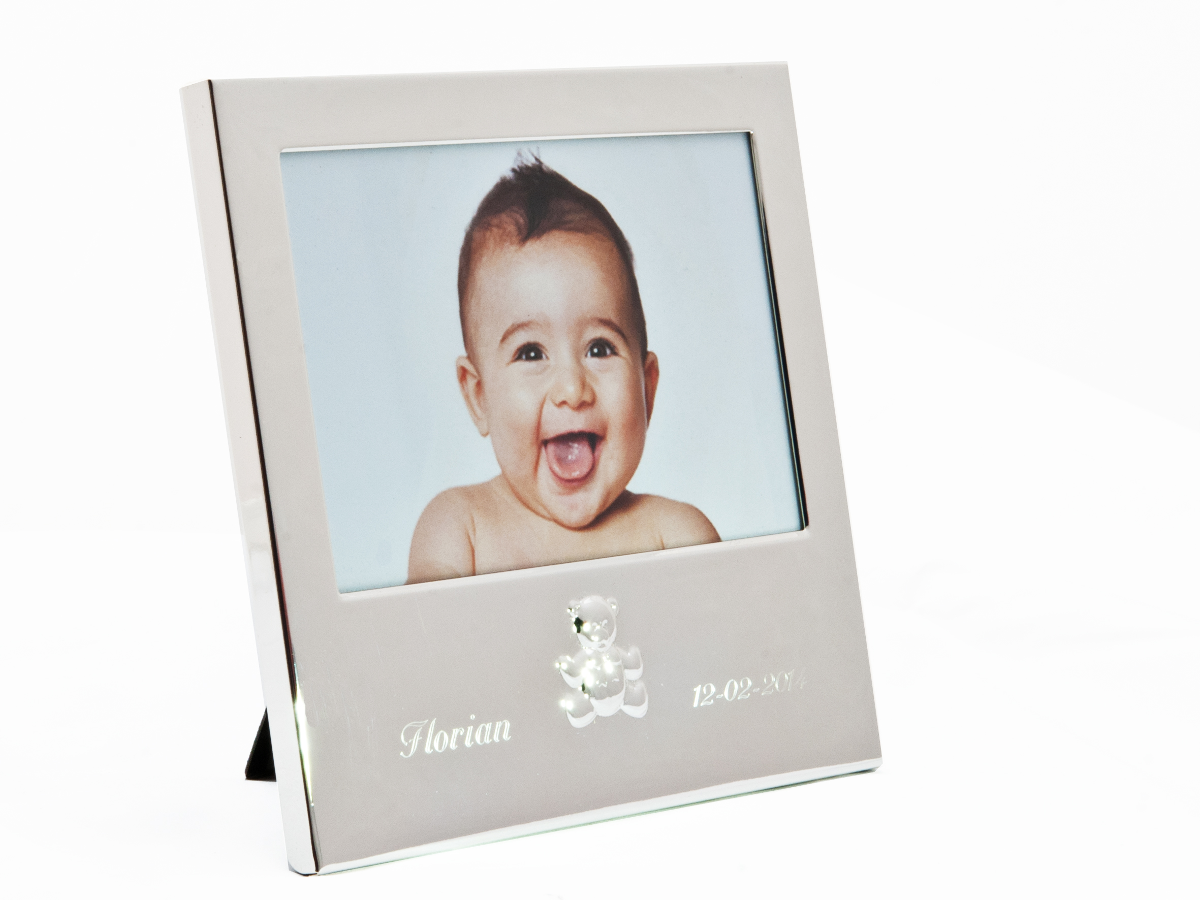 Fotokader Uni Verzilver met Naam 16x17 cm - Foto 10x15 cm
