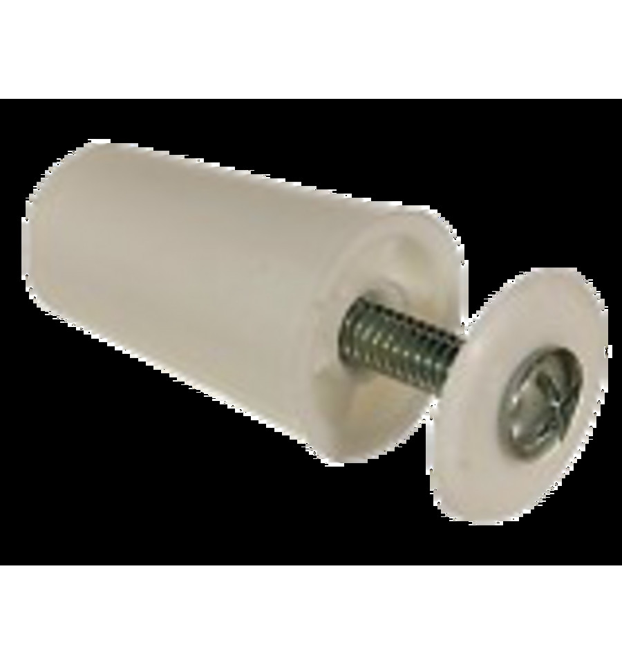 Ledent Stoothaak Set Wit 60 mm 2 stuks met schroeven