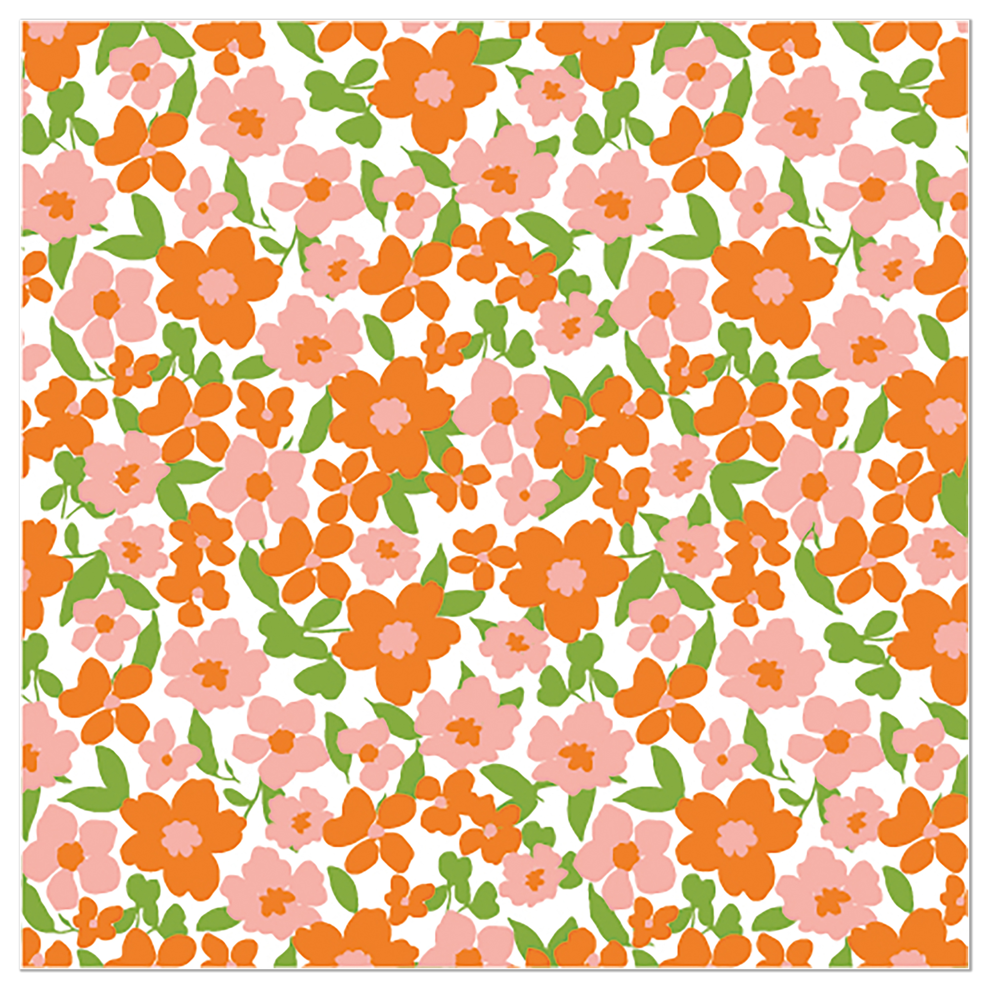 Artebene Servetten 33x33 cm  Flower Orange - 20 stuks