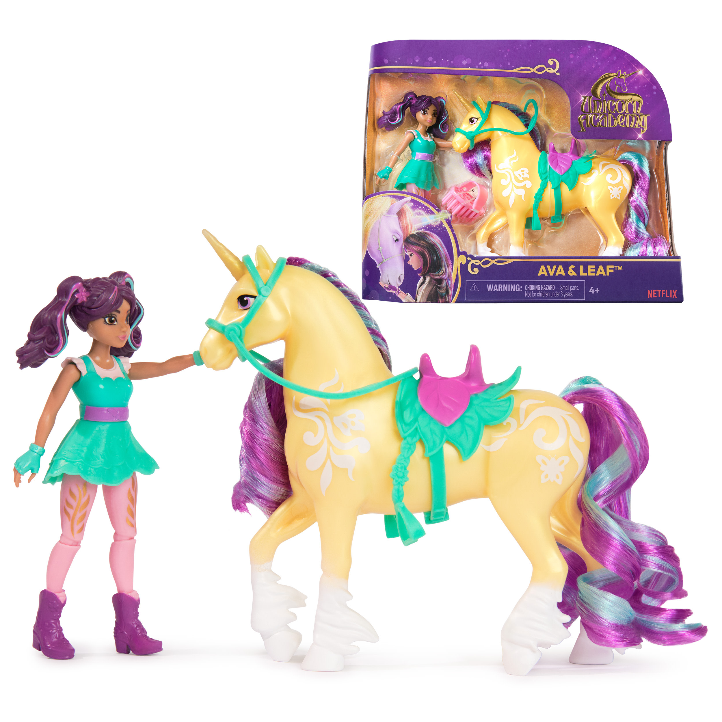 Unicorn Academy Pop Ava & Unicorn Leaf 11,5cm & 12,5cm