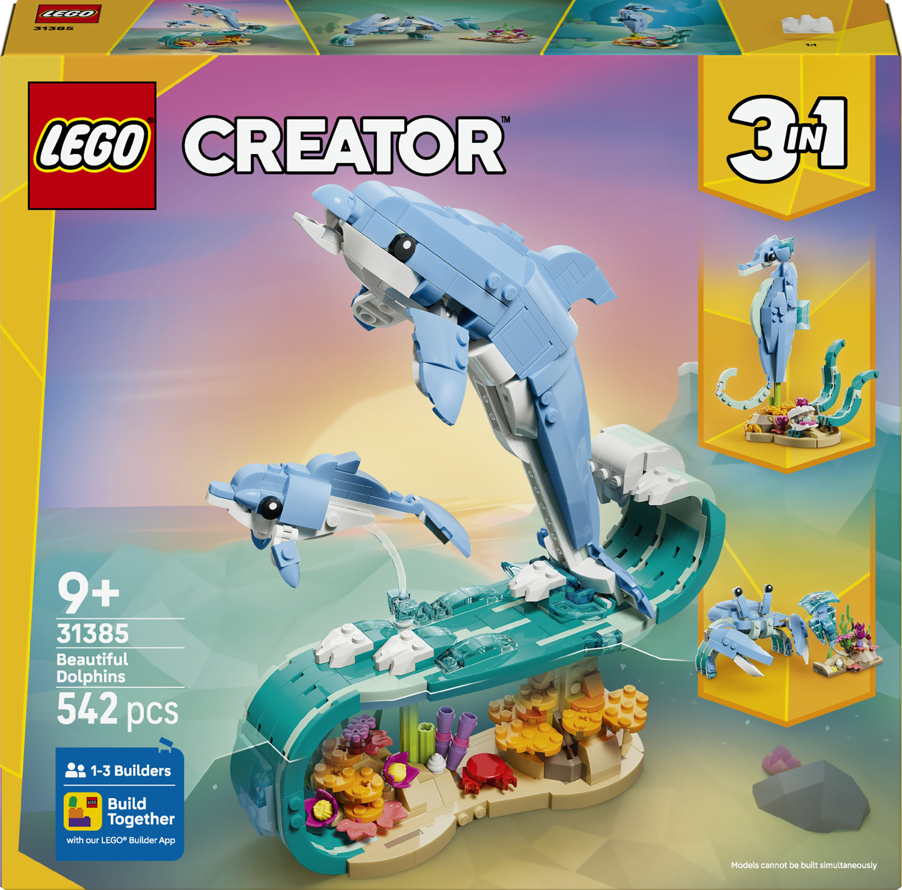 Lego Creator 31385 Zeedieren : Prachtige Dolfijnen