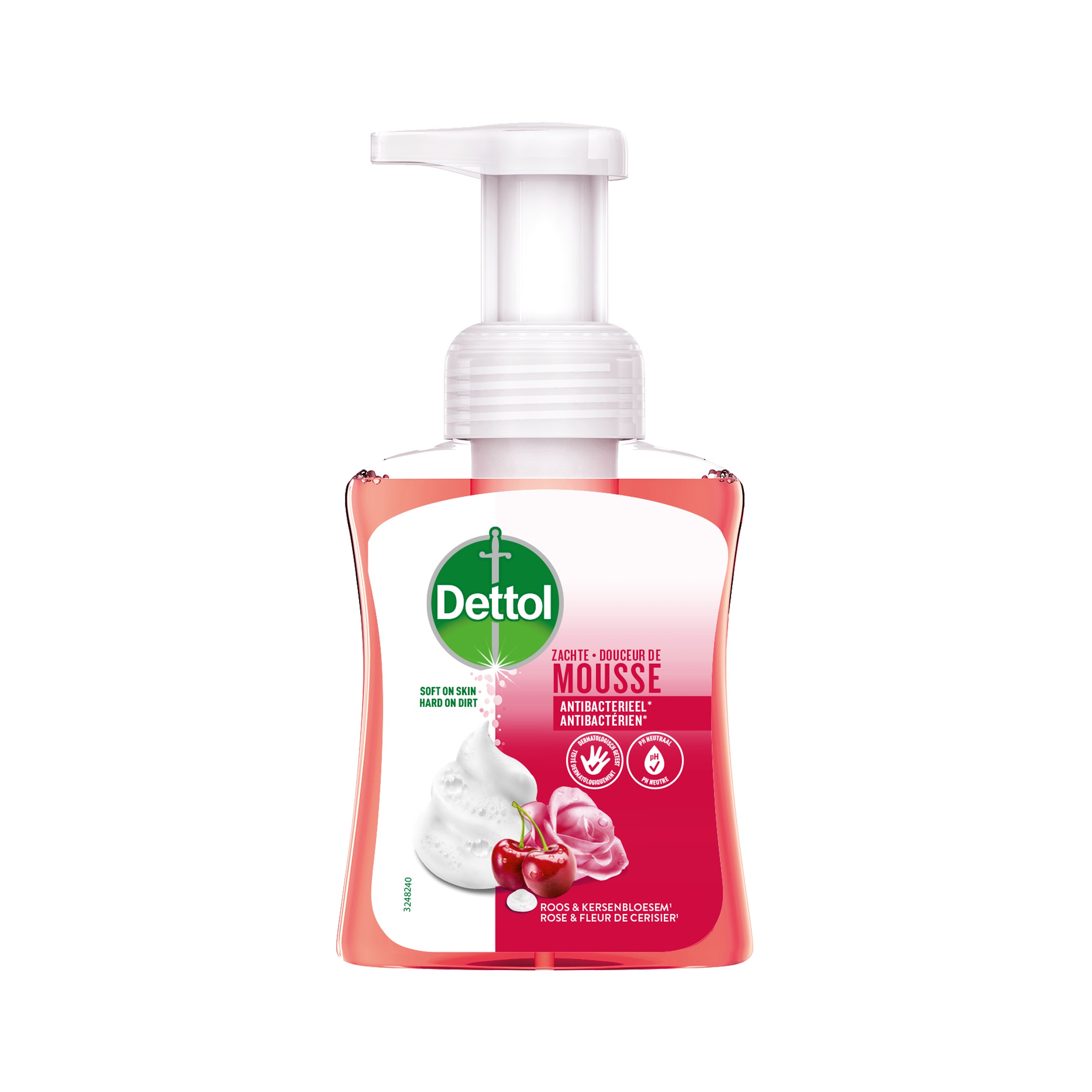 Dettol Handzeep Mousse Roos&Kersenbloesem 250 ml