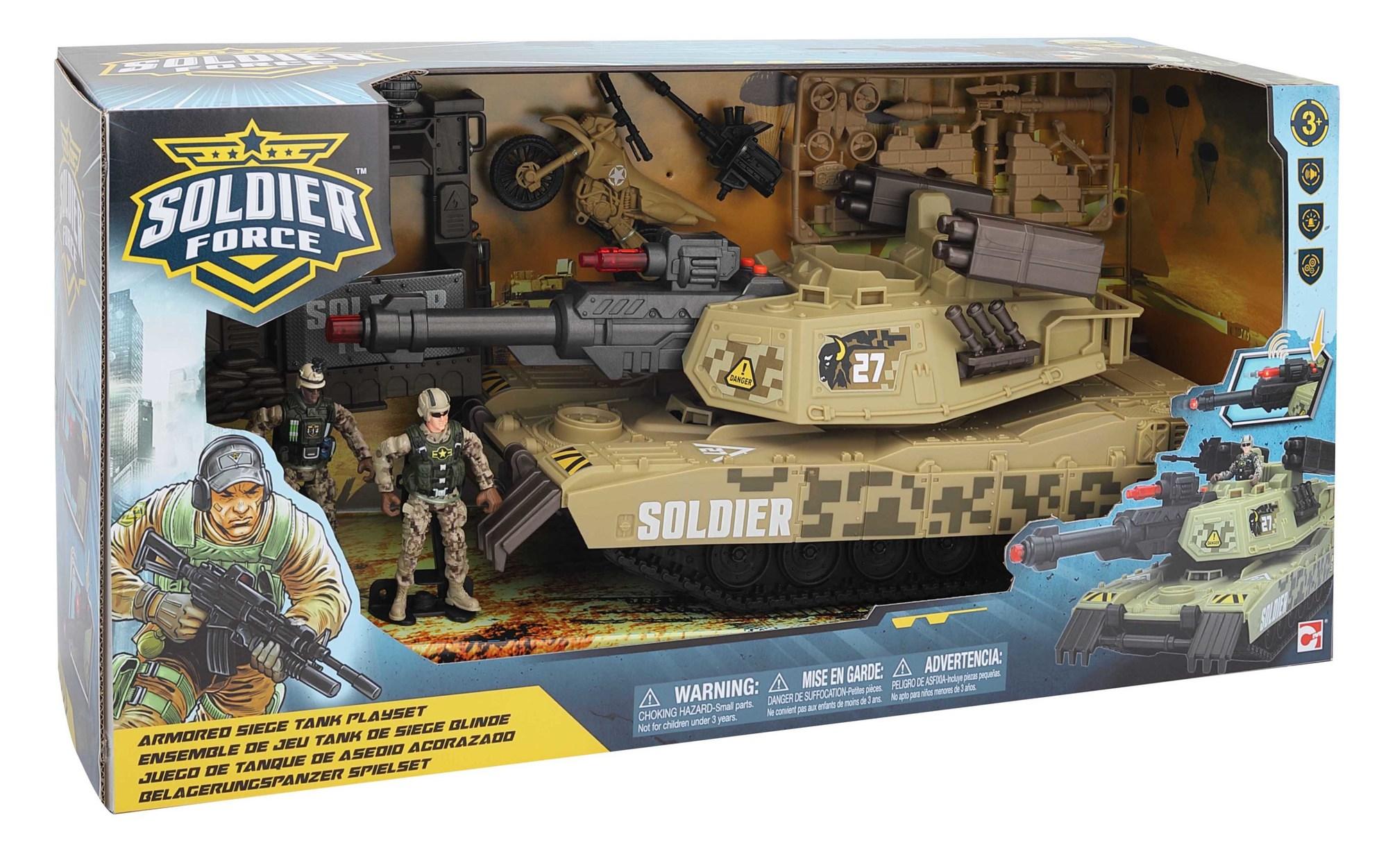 Soldier Force Heavy Assault Tank Speelset met licht en geluid