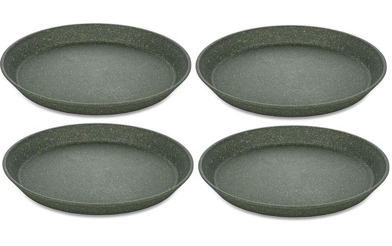 Koziol Bord Connect Plate 20.5 cm Set 4 stuks - Nature Ash Grey