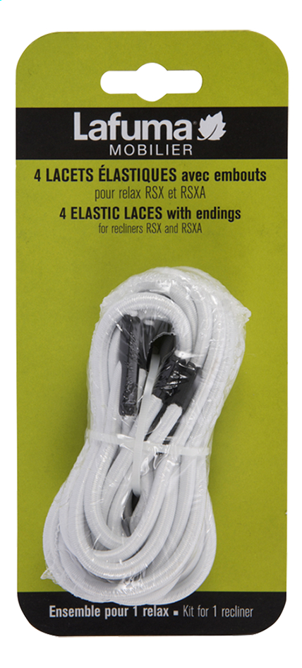Lafuma set witte elastieken voor relax