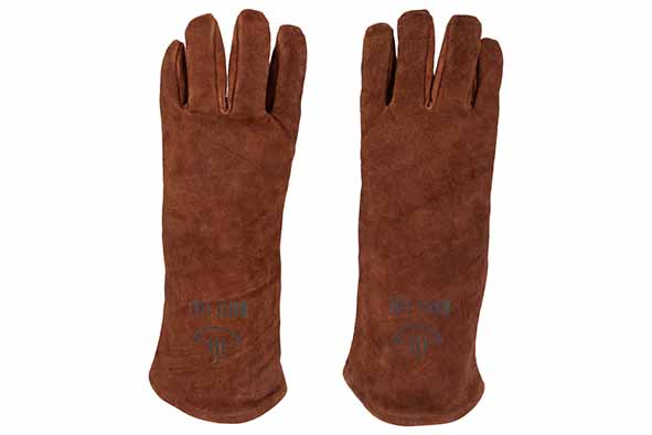 White Fire Keukenhandschoen Leder Set Bruin - BBQ