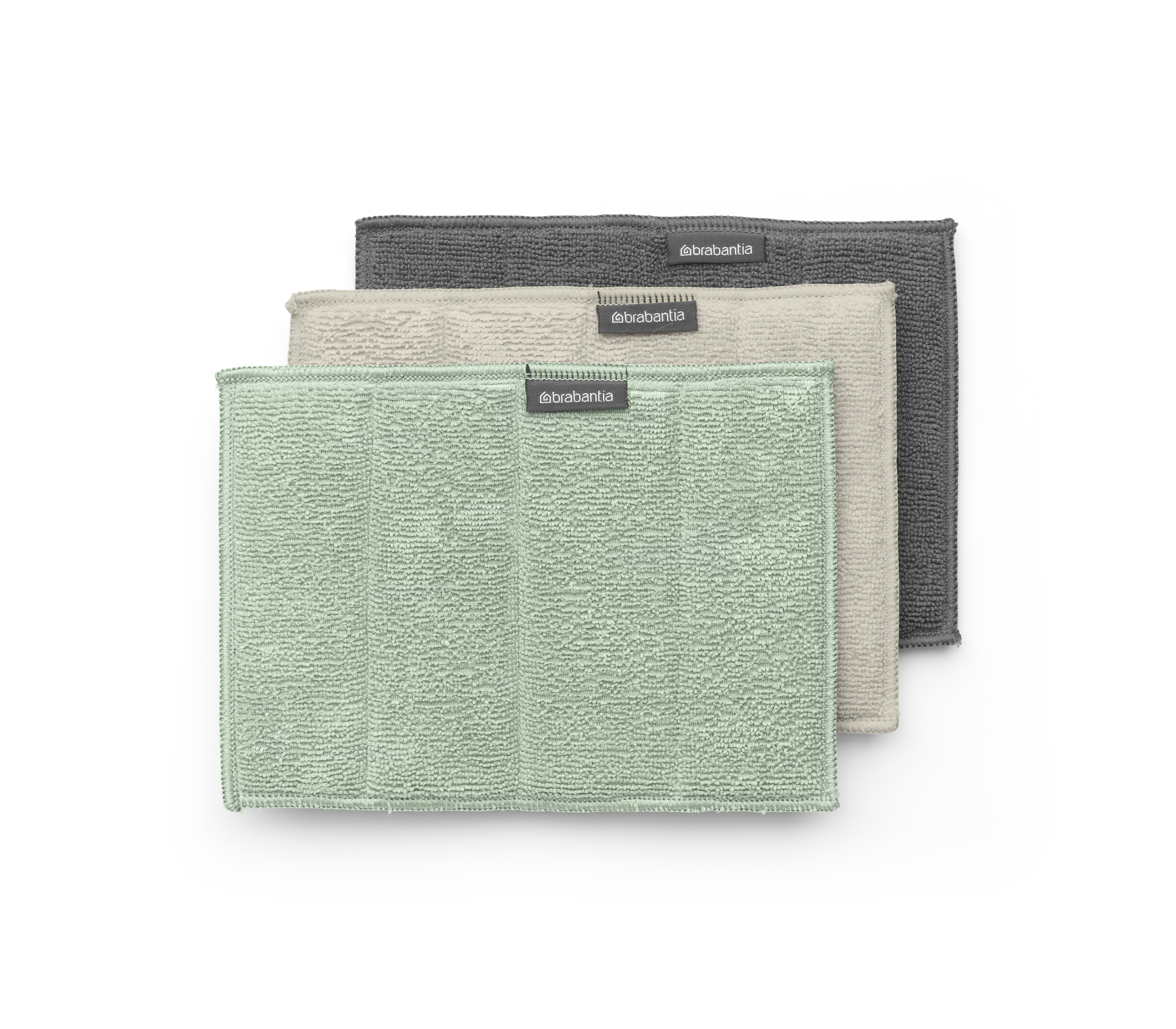 Brabantia Sponsdoekjes SinkSide Soft Beige 16x22 cm set 3 stuks - Microvezel