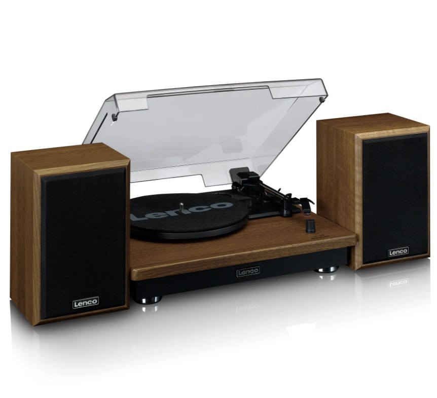 Lenco LS-100WD Platenspeler met Speakers en Bluetooth