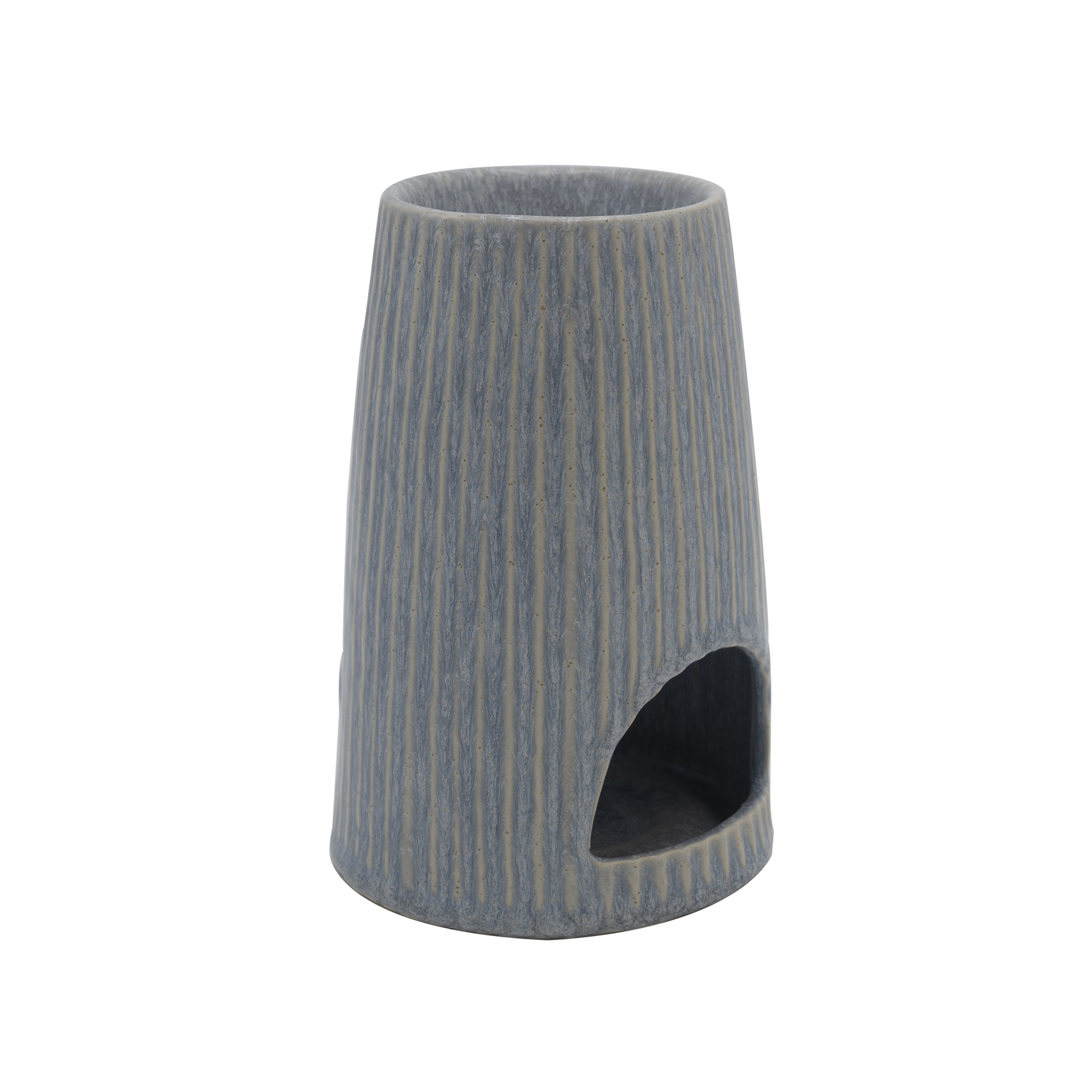 Scentchips Burner Rib Grey Wash 15x10x10 cm