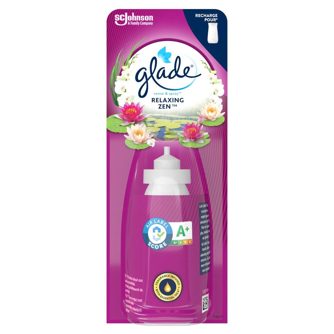 Glade Luchtverfrisser Sense&Spray Refill Relaxing Zen 18 ml Glade Luchtverfrisser Sense&Spray Refill Relaxing Zen 18 ml