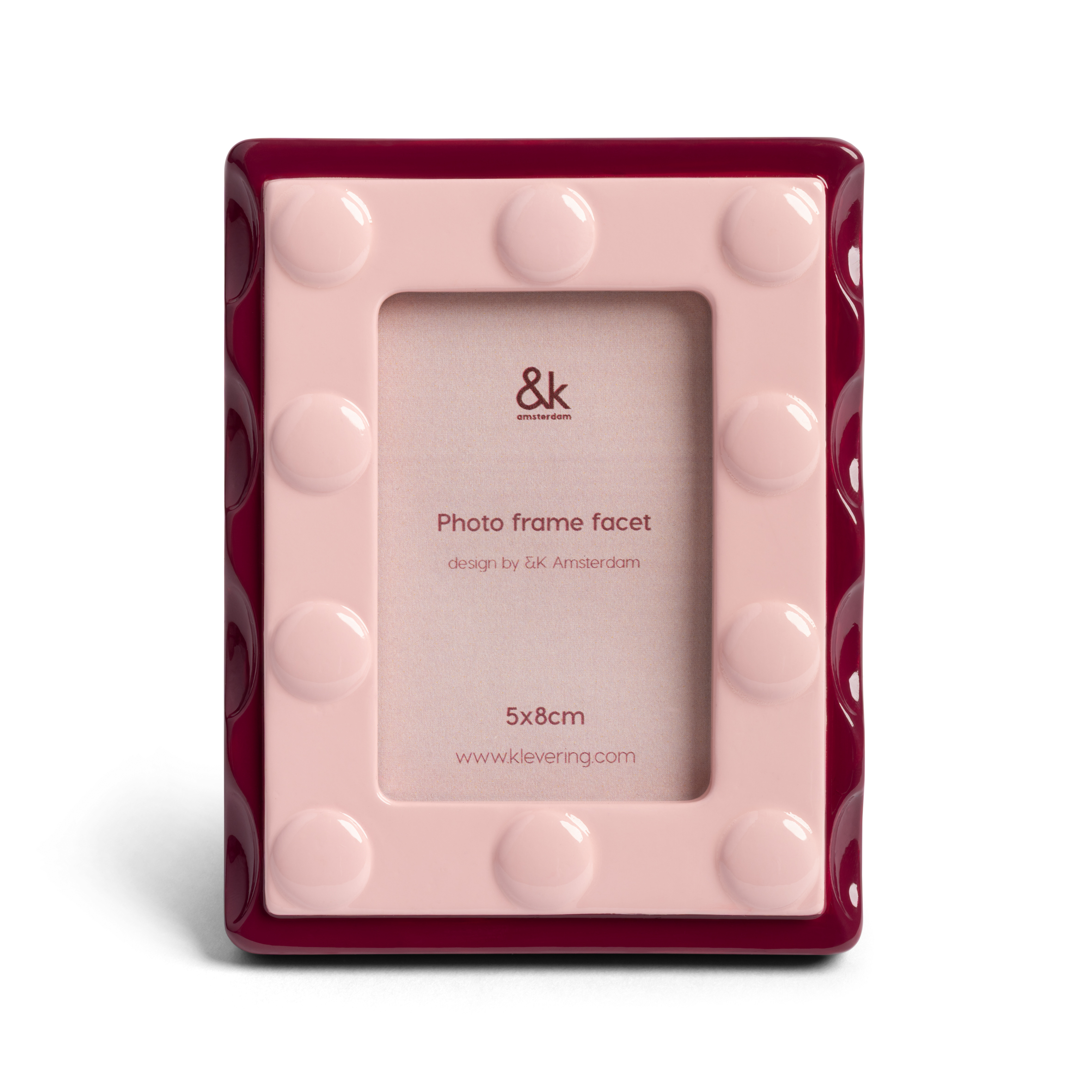 Klevering Fotokader Facet Pink 11.5x9 cm