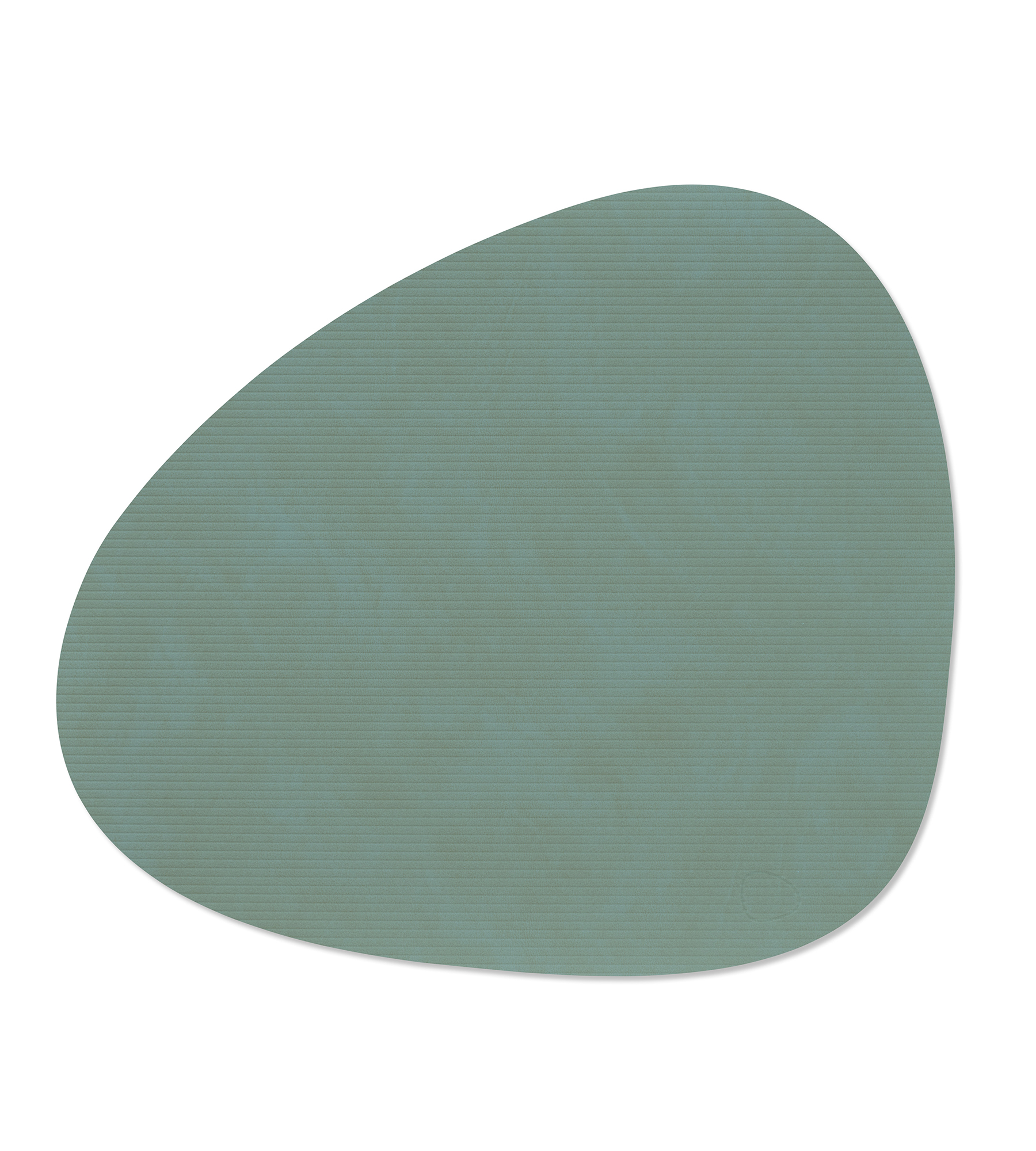 LindDNA Placemat Corduroy Curve Pastel Green 37x44 cm - Recycled Leder