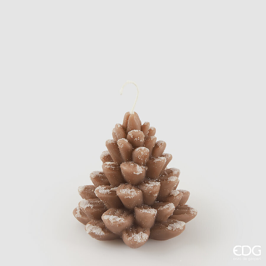 EDG Kaars Dennenboom Hazelnut 210g - 10.5x9.5 cm - 15 Branduren