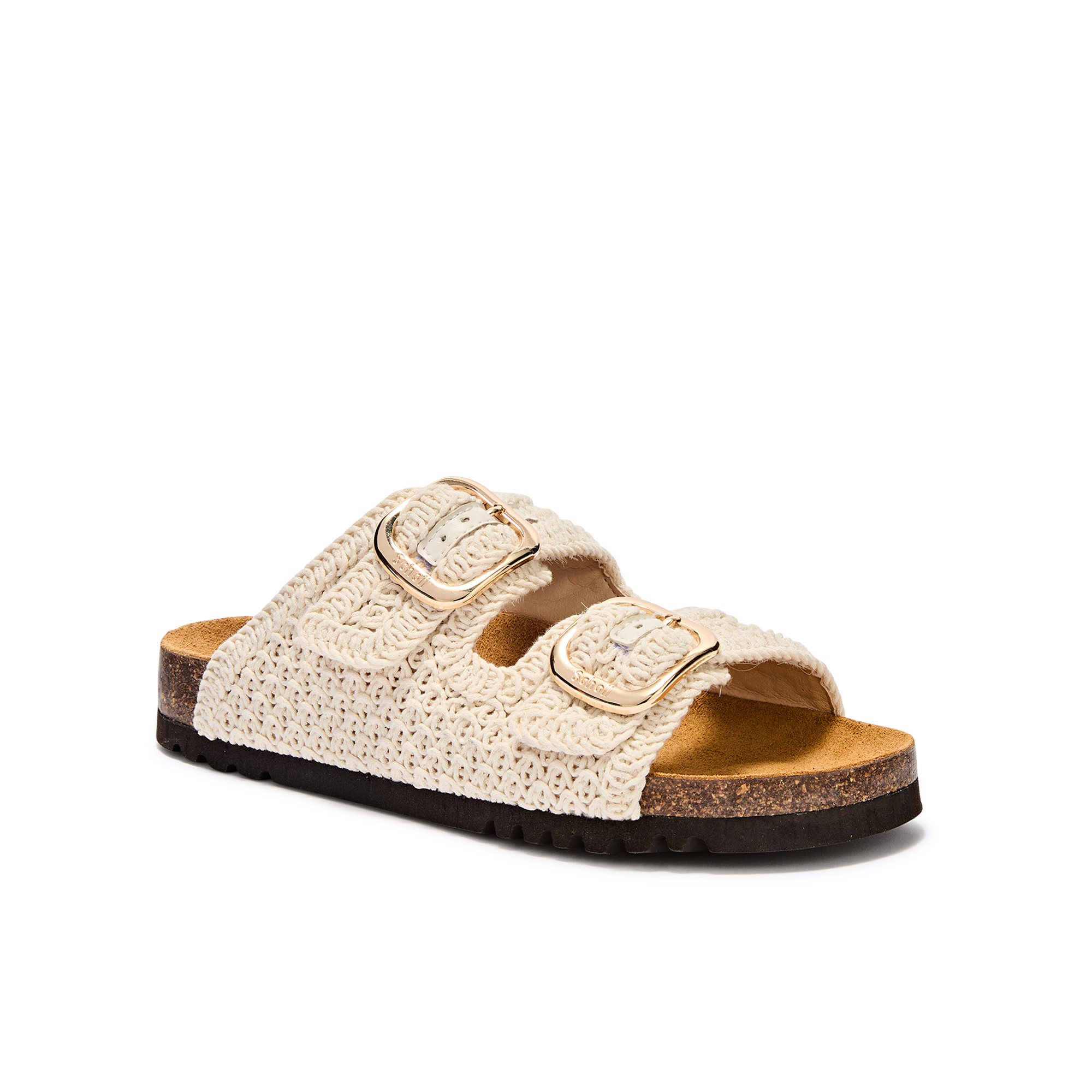 Scholl Slipper Dames Noelle 2 Gespen Off White - maat 41